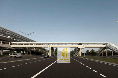 Cty ANH Hòa Lắp đặt dầm cầu bộ hành đầu tiên của metro số 1, Bến Thành - Suối Tiên